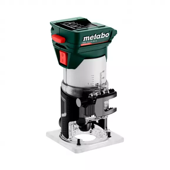 Акумулаторна оберфреза METABO FMV 18 LTX BL 8, 18V, 2.0-5.5Ah 4800-29000об/мин, ф6, 8мм