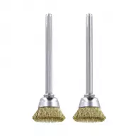 Четка камбанка DREMEL 536 13мм 2броя, месинг, за прав шлайф, с опашка 3.2мм
