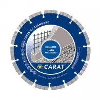 Диск диамантен CARAT CS 125x22.23мм, за армиран бетон, скални материали, сухо рязане