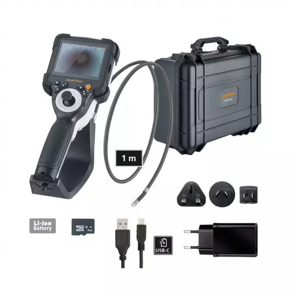 Ендоскоп LASERLINER VideoInspector 3DX, 9.0мм, 1м, 3.5