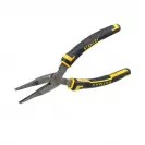 Жустерни клещи STANLEY 150мм, прави, CrV, полукръгли плоски челюсти, двукомпонентна дръжка - small, 271395