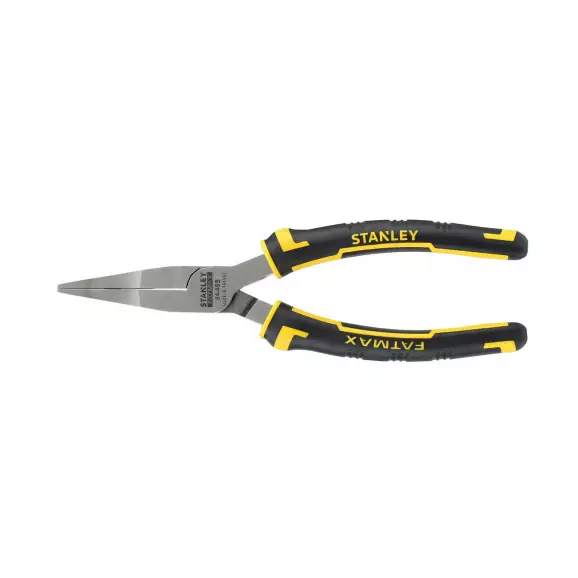 Жустерни клещи STANLEY 150мм, прави, CrV, полукръгли плоски челюсти, двукомпонентна дръжка