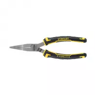 Жустерни клещи STANLEY 150мм, прави, CrV, полукръгли плоски челюсти, двукомпонентна дръжка