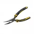 Жустерни клещи STANLEY 160мм, криви, CrV, полукръгли плоски челюсти, двукомпонентна дръжка - small, 271384