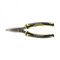 Жустерни клещи STANLEY 160мм, криви, CrV, полукръгли плоски челюсти, двукомпонентна дръжка