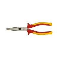 Жустерни клещи STANLEY 200мм 1000V, криви, CrV, полукръгли плоски, двукомпонентна дръжка