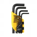 Ключ шестограм Г-образен STANLEY 1.5-10мм 9части, CrV, оксидирани - small