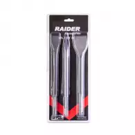 Комплект шило, длето и лопатка RAIDER 250мм, захват SDS-plus, 3бр. комплект