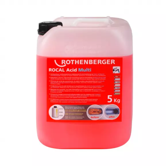 Концентрат за премахване на котлен камък ROTHENBERGER ROCAL Acid Multi 5л