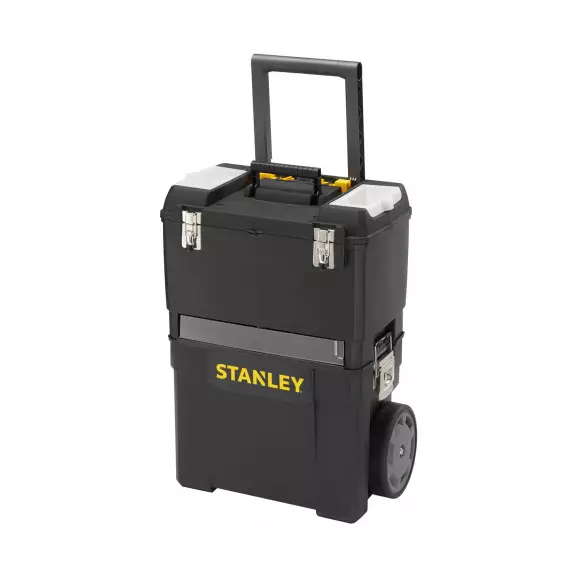 Куфар за инструменти на колела STANLEY Mobile Work Centre, 473x295x619мм, полипропилен, черен
