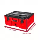 Куфар за инструменти RAIDER RDP-MSS2 556x424x251мм, пластмаса, черен/червен - small, 266024