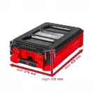 Куфар за инструменти RAIDER RDP-MSS6 420x278x131мм, пластмаса, черен/червен - small, 266083