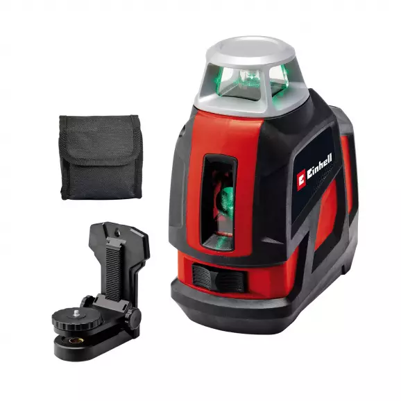 Линеен лазерен нивелир EINHELL TE-LL 360 G, 2 лазерни линии, точност 5mm/10m, автоматично