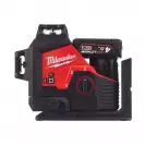 Линеен лазерен нивелир MILWAUKEE M12 3PLSKIT-401P, 3 лазерни линии, точност 3mm/10m, 38м, автоматично - small, 275840