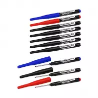 Маркер за дълбоки отвори TOPMASTER - 10бр., 2 сини, 2 червени, 6 черни