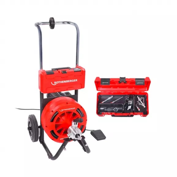 Машина за почистване на тръби и канали ROTHENBERGER RODRUM M 13, 400W, 270об/мин, 70-100мм