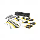 Отвертки комплект STANLEY 57части, PH, PZ, SB, TX двукомпонентна дръжка - small, 271695