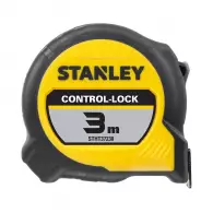 Ролетка пластмасов корпус STANLEY Control-Lock 3м x 19мм., гумирана, EC-клас 2