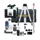 Ротационен лазерен нивелир LASERLINER Quadrum Compact M350 S Set 165cm, червен лазер, обхват 200m, точност 1.5mm/10m, автом./автом. - small