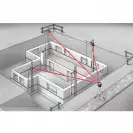 Ротационен лазерен нивелир LASERLINER Quadrum Compact M350 S Set 165cm, червен лазер, обхват 200m, точност 1.5mm/10m, автом./автом. - small, 265576