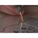 Шлайфгрифер DREMEL 9901DM 3.2х3.2x39мм, за гравиране, цилиндричен, HSS, захват ф3.2мм - small, 269489