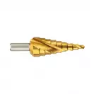 Свредло степенчато за метал BUCOVICE TOOLS 4-12мм, HSS-TiN, цилиндрична опашка - small