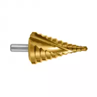 Свредло степенчато за метал BUCOVICE TOOLS 6-30мм, HSS-TiN, цилиндрична опашка