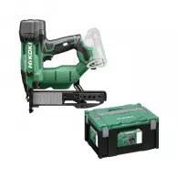 Такер акумулаторен HITACHI/HIKOKI N1804DAW6Z, 18V, 2.0-5.0Ah, Li-Ion, за скоби 15-40мм, безчетков