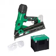 Такер акумулаторен HITACHI/HIKOKI NT1865DAAW9Z, 18V, 2.0-5.0Ah, Li-Ion, за гвоздеи 32-64мм (тип 15GA), безчетков