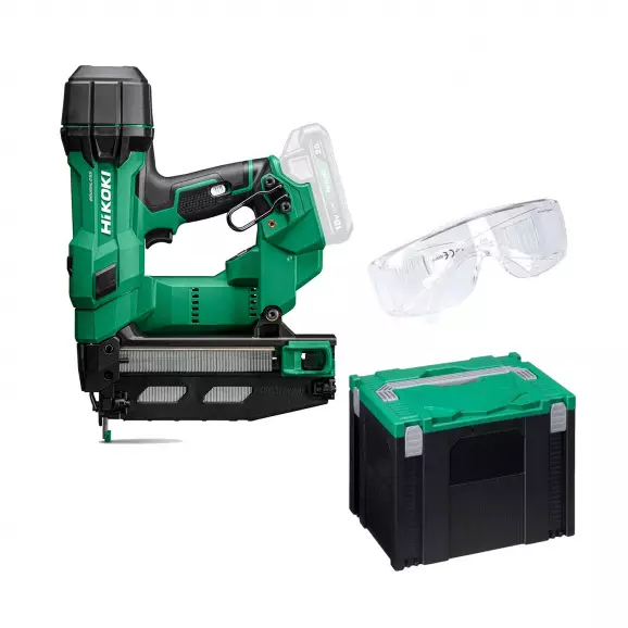 Такер акумулаторен HITACHI/HIKOKI NT1865DSAW9Z, 18V, 2.0-5.0Ah, Li-Ion, за гвоздеи 25-64мм (тип 16GA), безчетков