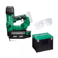 Такер акумулаторен HITACHI/HIKOKI NT1865DSAW9Z, 18V, 2.0-5.0Ah, Li-Ion, за гвоздеи 25-64мм (тип 16GA), безчетков