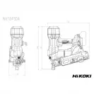 Такер акумулаторен HITACHI/HIKOKI NV1845DAW6Z, 18V, 2.0-5.0Ah, Li-Ion, за гвоздеи 22-45мм, безчетков - small, 267910