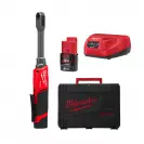 Тресчотка акумулаторна MILWAUKEE M12 FPTR-202X, 12V, 2.0Ah, Li-Ion, 81Nm, безчетков - small