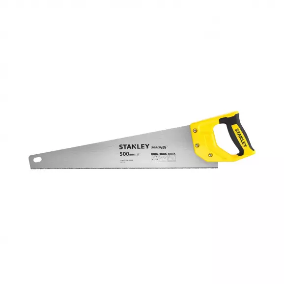 Трион за дърво STANLEY Sharpcut 500мм, със закалени зъби, двукомпонентна дръжка