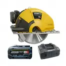 Акумулаторен циркулярен трион JEPSON SHDC 8320E, 18+18V, 5.5Ah, Li-Ion, ф320x25.4мм, 1700об/мин - small