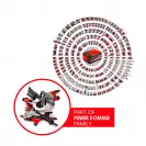 Акумулаторен настолен потапящ циркуляр EINHELL TE-SM 36/10 L Li-Solo, 18+18V, 2.5-8.0Ah, Li-Ion, ф254х30мм, с изтегляне - small, 267309