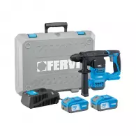 Акумулаторен перфоратор FERVI FB20RH3AB-24B, 20V, 4.0Ah, Li-Ion, SDS-plus, 2.3J, безчетков