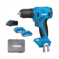 Акумулаторен винтоверт FERVI FB20CD3AB-22B, 20V, 2.0Ah, Li-Ion, 55Nm, безчетков