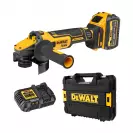 Акумулаторен ъглошлайф DEWALT DCG409VST1-QW, 54/18V, 2.0/6.0Ah, Li-Ion, ф125мм, безчетков - small