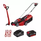 Акумулаторна косачка с тример EINHELL GE-CM 30 Li CT Set, 18V, 3.0Ah, Li-Ion, 300мм, безчетков мотор - small