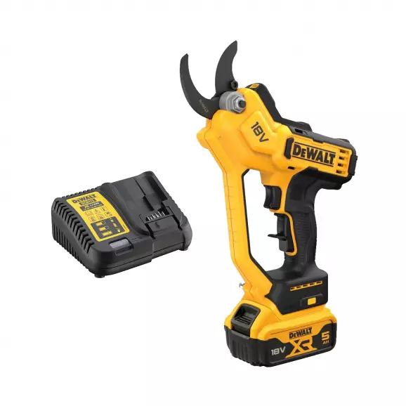 Акумулаторна лозарска ножица DEWALT DCMPP568P1-QW, 18V, 5.0Ah, Li-Ion, 38мм
