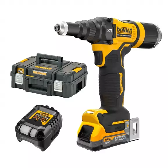 Акумулаторна нитачка DEWALT DCF403E1GT-QW, 18V, 1.7Ah, Li-Ion, 2.4-4.8мм, безчетков
