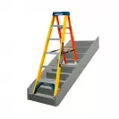 Алуминиевa стълба с фибростъкло WERNER AdjustaStep Pro 2x6, 840мм(на стълбата), двустранна, за професионална употреба, 150кг - small, 269632