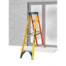Алуминиевa стълба с фибростъкло WERNER AdjustaStep Pro 2x6, 840мм(на стълбата), двустранна, за професионална употреба, 150кг - small, 269633