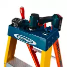 Алуминиевa стълба с фибростъкло WERNER AdjustaStep Pro 2x6, 840мм(на стълбата), двустранна, за професионална употреба, 150кг - small, 269635