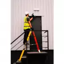 Алуминиевa стълба с фибростъкло WERNER AdjustaStep Pro 2x6, 840мм(на стълбата), двустранна, за професионална употреба, 150кг - small, 269639