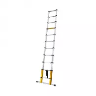 Алуминиева стълба телескопична DRABEST Tele Max 1x11, 3270мм(на стълбата), едностранна, за професионална употреба, 150кг
