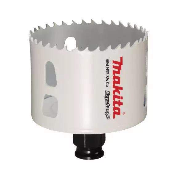 Боркорона биметална MAKITA Ezychange 67мм, за дърво и цветни метали, HSS, Bi-Metal