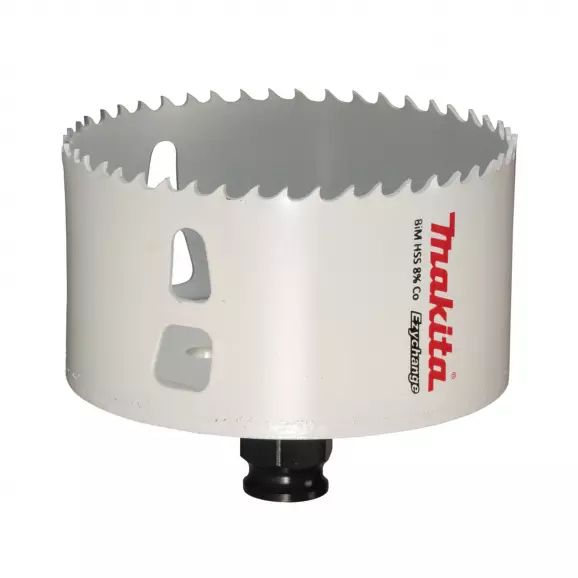 Боркорона биметална MAKITA Ezychange 89мм, за дърво и цветни метали, HSS, Bi-Metal