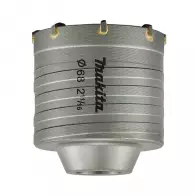 Боркорона с твърдосплавни пластини MAKITA 68мм, за бетон и зидария, с вътрешна резба M22, сухо пробиване